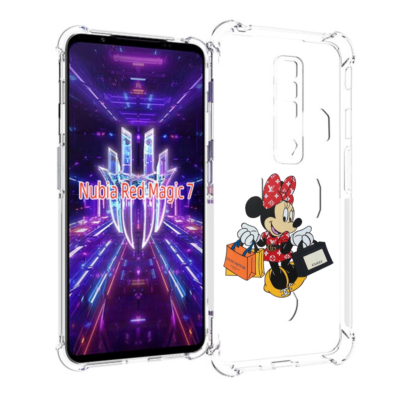 Чехол MyPads модная-девочка-из-микки-мауса женский для ZTE Nubia Red Magic 7