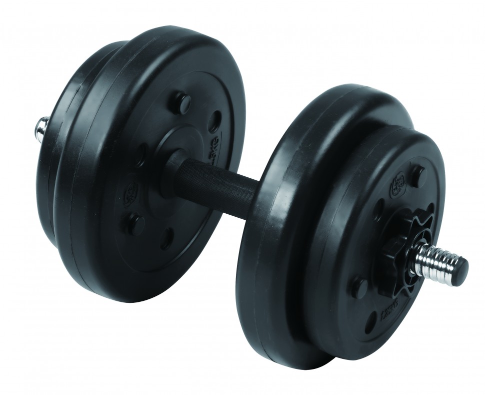 Разборная гантель Lite Weights 3108CD 1 x 8 кг, черный