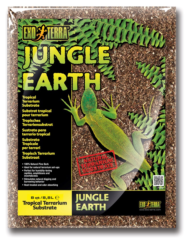 Грунт для террариума Exo Terra Jungle Earth, земля тропического леса, 8,8 л