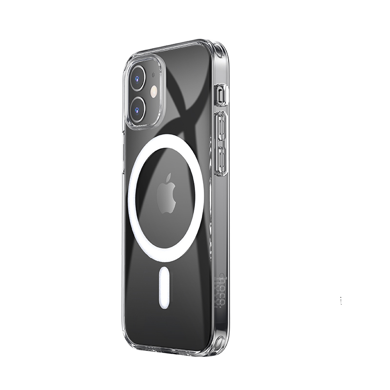 

Чехол силиконовый с магнитом Hoco для iPhone 12 Mini 5.4" Magnetic series прозрачный, Apple iPhone 12 mini 5.4