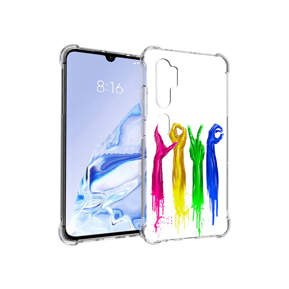 

Чехол MyPads Tocco для Xiaomi Mi Note 10 Pro яркие руки love (PT140314.290.707), Прозрачный, Tocco