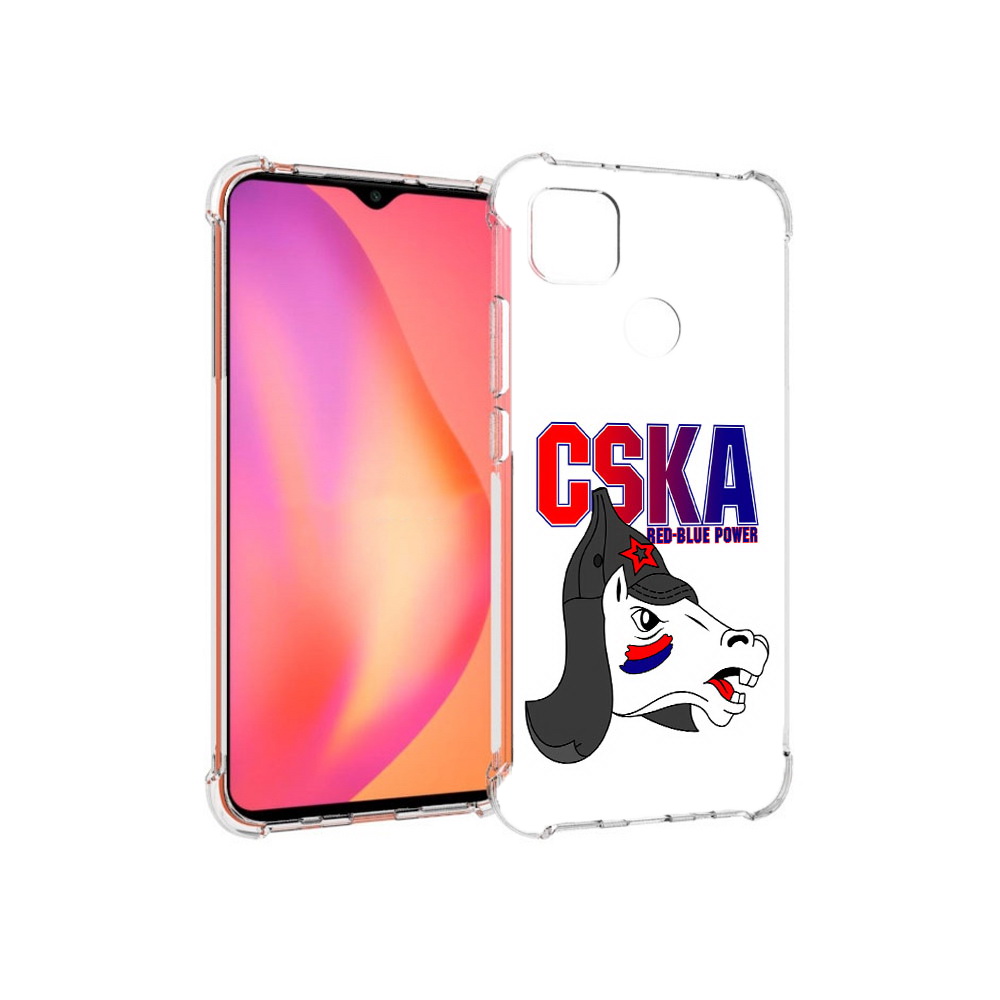 

Чехол MyPads Tocco для Xiaomi Redmi 9C ФК ЦСК лошадка россия (PT152115.265.179), Прозрачный, Tocco