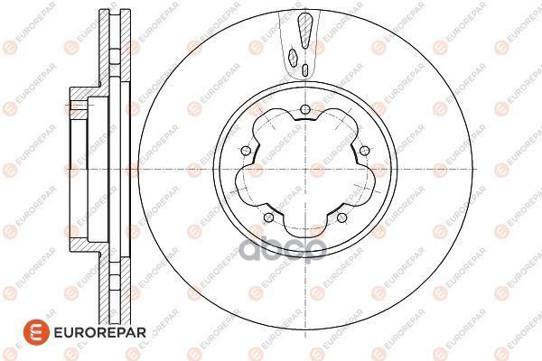 Диск Тормозной Ford Transit 06- Передний M10x1.5 Вент.D300мм. Eurorepar 1618889280 EUROREP