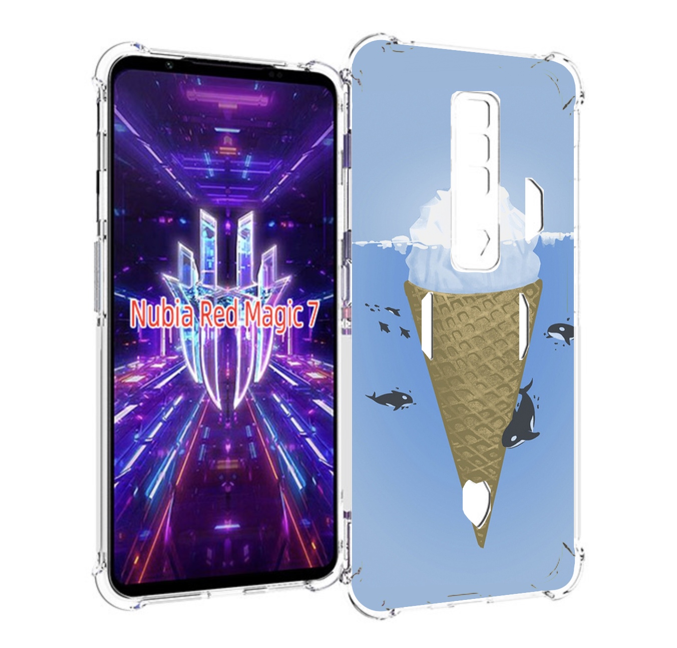 

Чехол MyPads мороженное-у-косаток для ZTE Nubia Red Magic 7, Прозрачный, Tocco