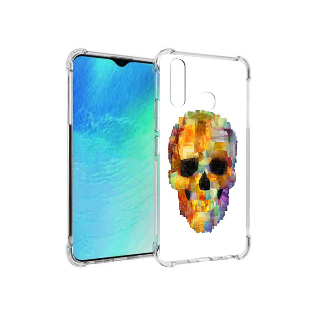 

Чехол MyPads Tocco для Vivo Y19 нарисованный череп (PT140444.419.516), Прозрачный, Tocco
