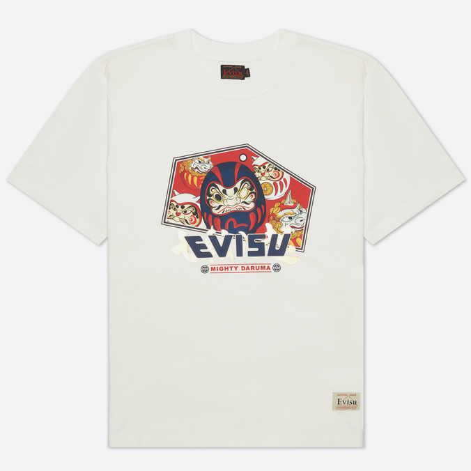 

Футболка мужская Evisu 2ESHTM2TS582XXCT-OWHT белая S, 2ESHTM2TS582XXCT-OWHT