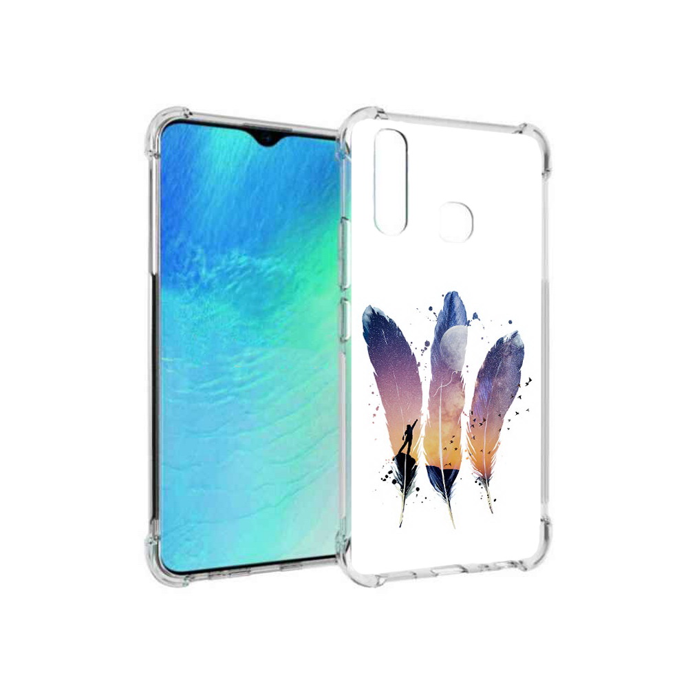 

Чехол MyPads Tocco для Vivo Y19 небесные перья (PT140444.419.519), Прозрачный, Tocco