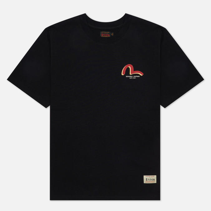 

Футболка мужская Evisu 2ESHTM2TS519XXCT-BLKX черная S, 2ESHTM2TS519XXCT-BLKX