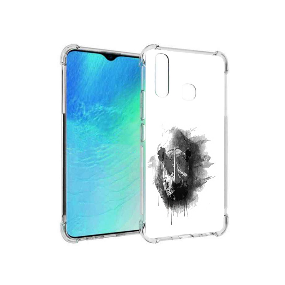 

Чехол MyPads Tocco для Vivo Y19 носорог (PT140444.419.523), Прозрачный, Tocco