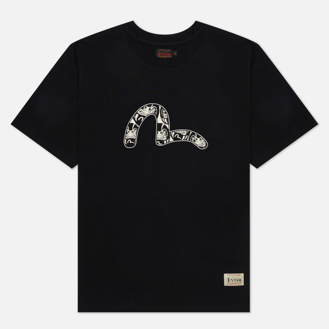 

Футболка мужская Evisu 2ESHTM2TS523XXCT-BLKX черная S, 2ESHTM2TS523XXCT-BLKX