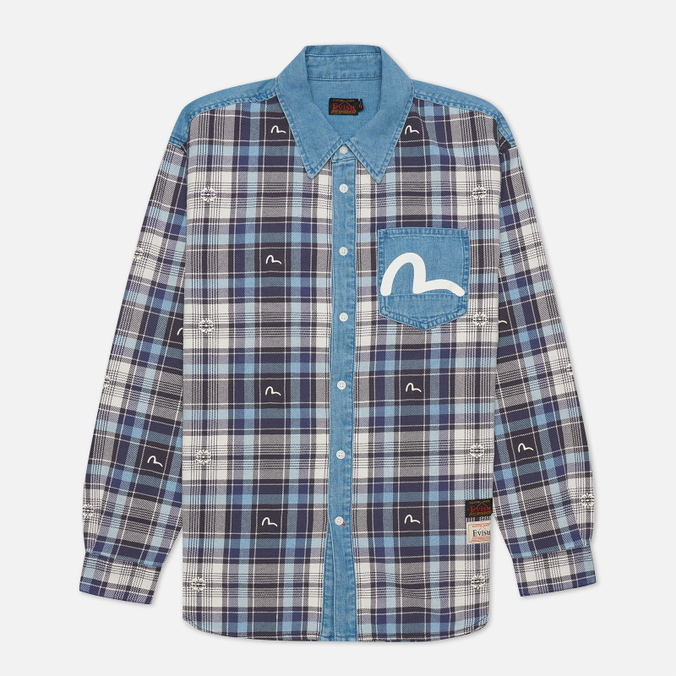 

Рубашка мужская Evisu 2ESHTM2SL251RXCT-INDM синяя 2XL, 2ESHTM2SL251RXCT-INDM