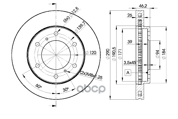 

Тормозной диск ICER 78bd7116