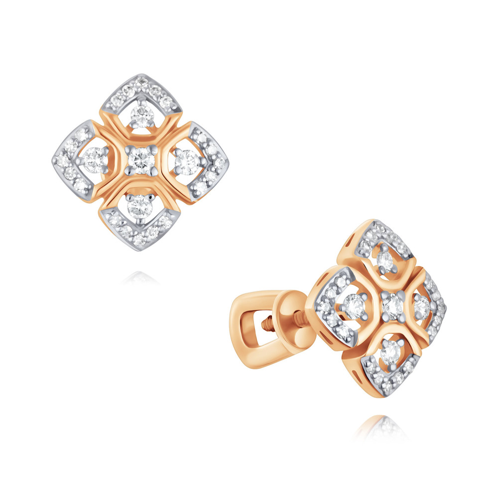 

Серьги пусеты из золота AdamaS 21041816/01-А50Д-41, бриллиант, 21041816/01-А50Д-41