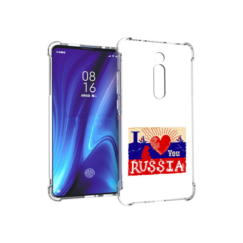 Чехол MyPads Tocco для Xiaomi Redmi K20 Люблю Россию (PT130504.291.112)