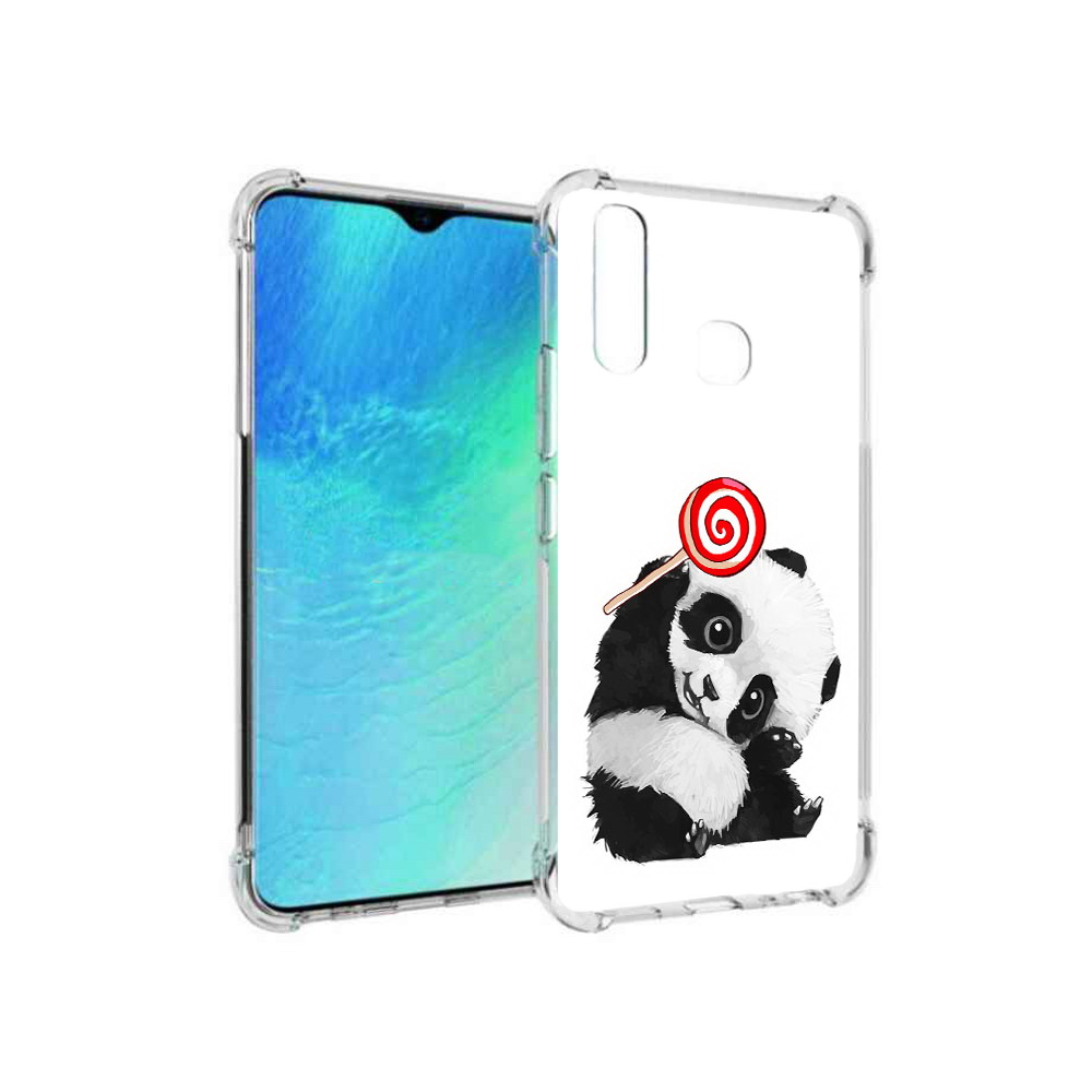 

Чехол MyPads Tocco для Vivo Y19 панда с леденцом (PT140444.419.534), Прозрачный, Tocco