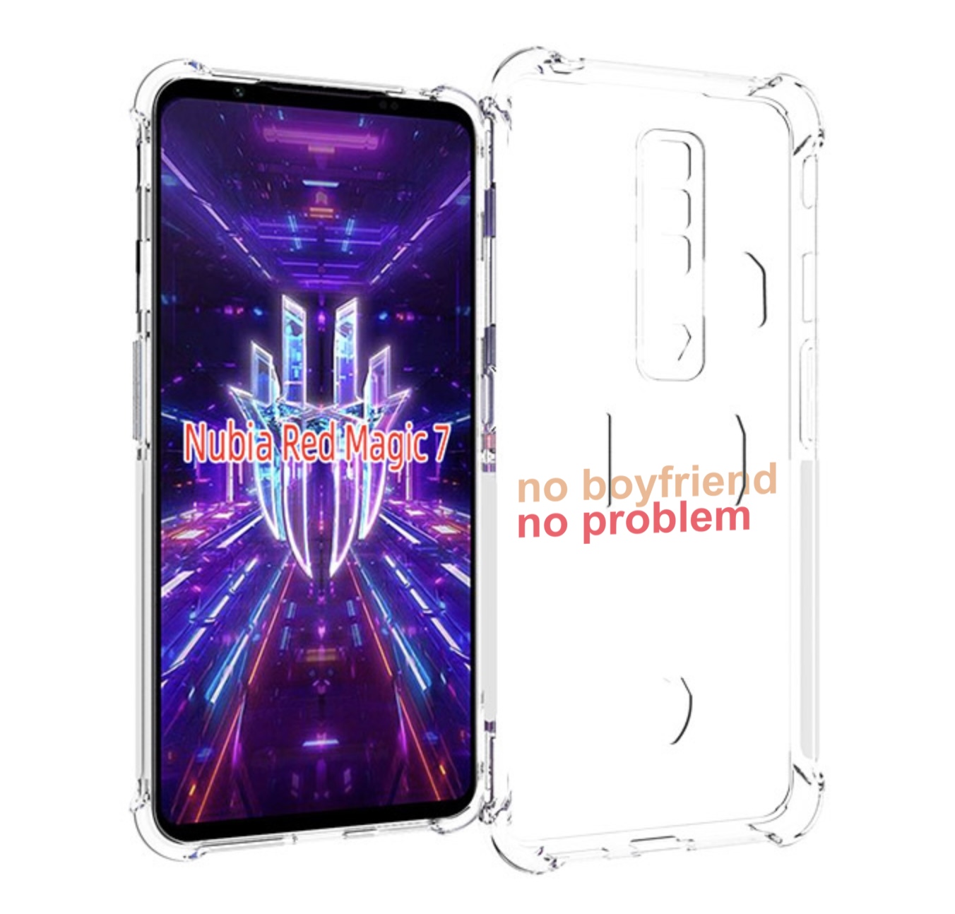 

Чехол MyPads нет-парня-нет-проблем для ZTE Nubia Red Magic 7, Прозрачный, Tocco