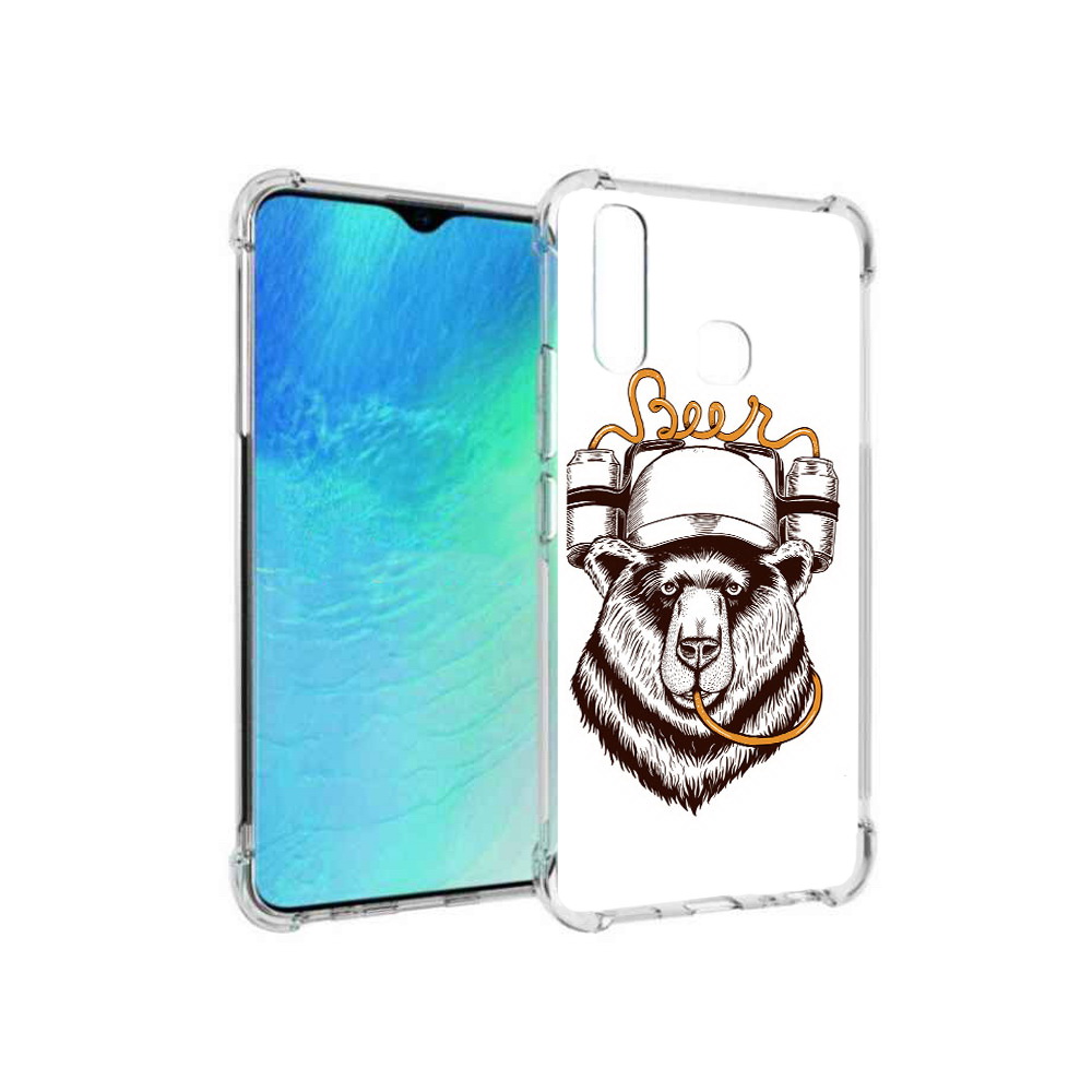

Чехол MyPads Tocco для Vivo Y19 пивной медведь (PT140444.419.538), Прозрачный, Tocco