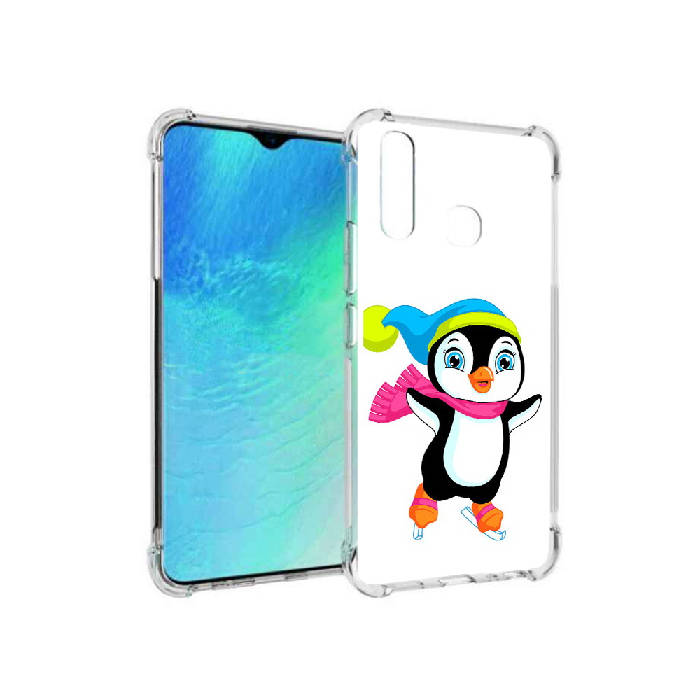 

Чехол MyPads Tocco для Vivo Y19 пингвин на коньках (PT140444.419.540), Прозрачный, Tocco