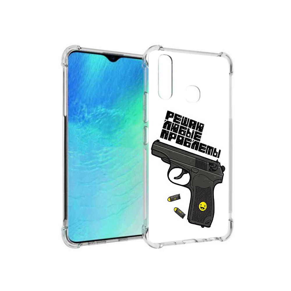 

Чехол MyPads Tocco для Vivo Y19 пистолет против проблем (PT140444.419.542), Прозрачный, Tocco