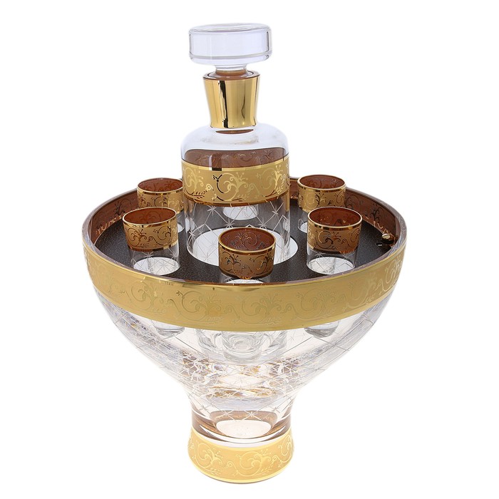 

Набор для водки Royal Trophy УЦЕНКА (графин 1000 мл, 6 стопок), 48x28x34 см