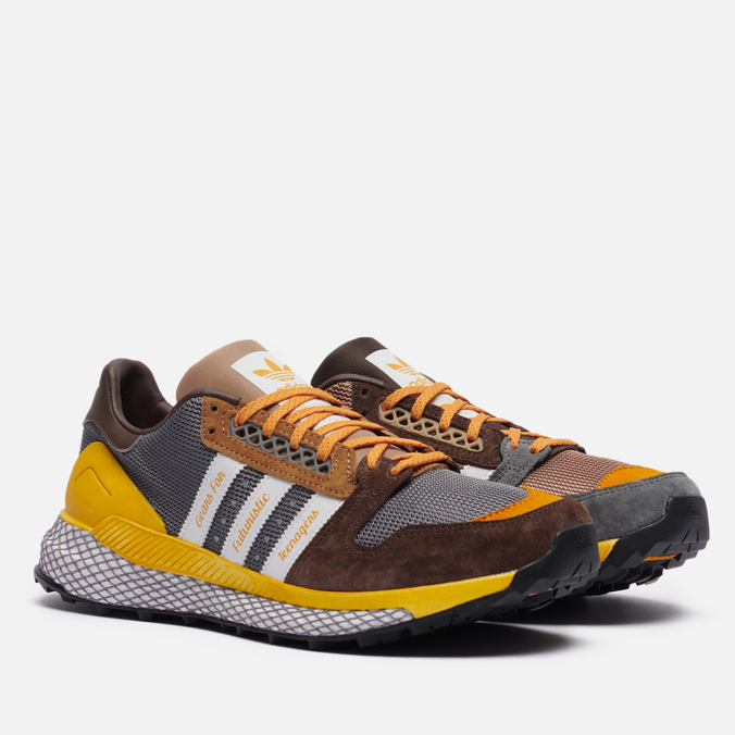 фото Кроссовки женские adidas x human made questar коричневые 42.5 eu