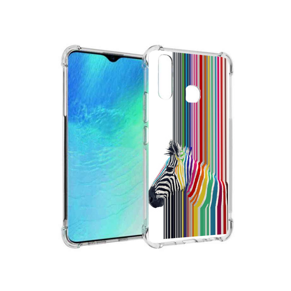 

Чехол MyPads Tocco для Vivo Y19 радужная зебра (PT140444.419.565), Прозрачный, Tocco