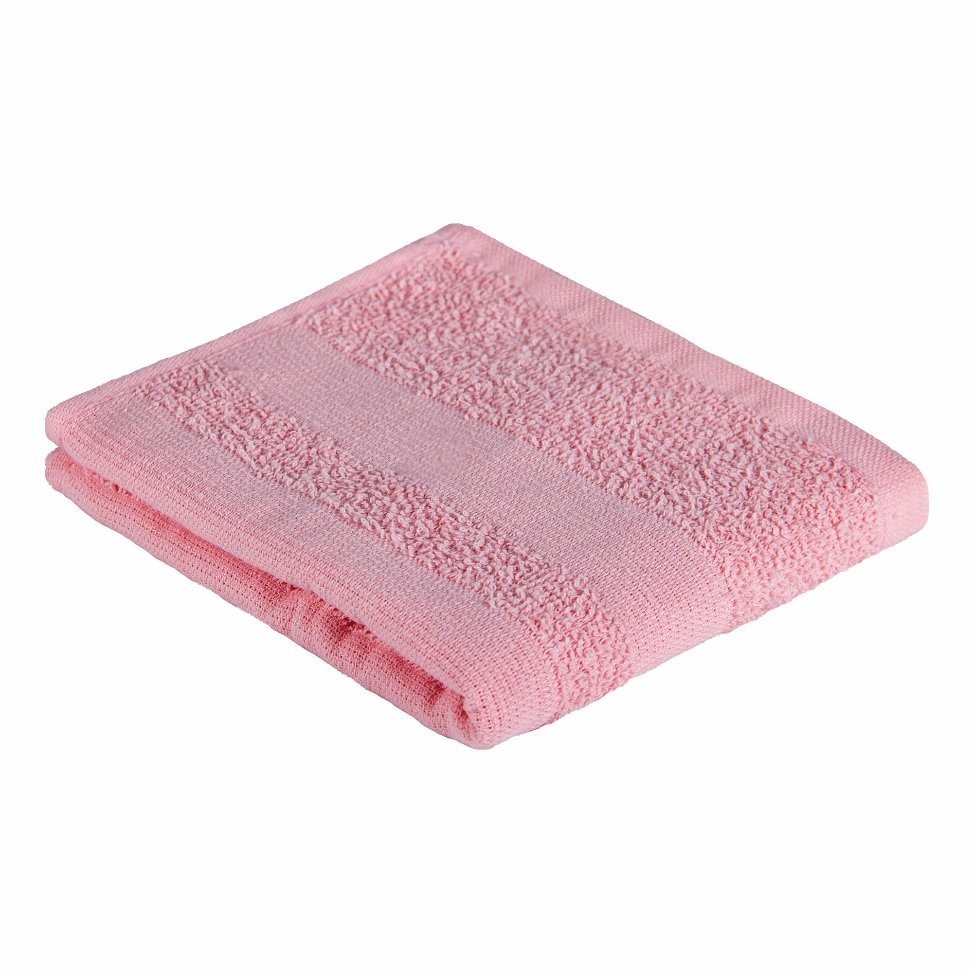 Полотенце Каждый День 30x50 см хлопковое розовое