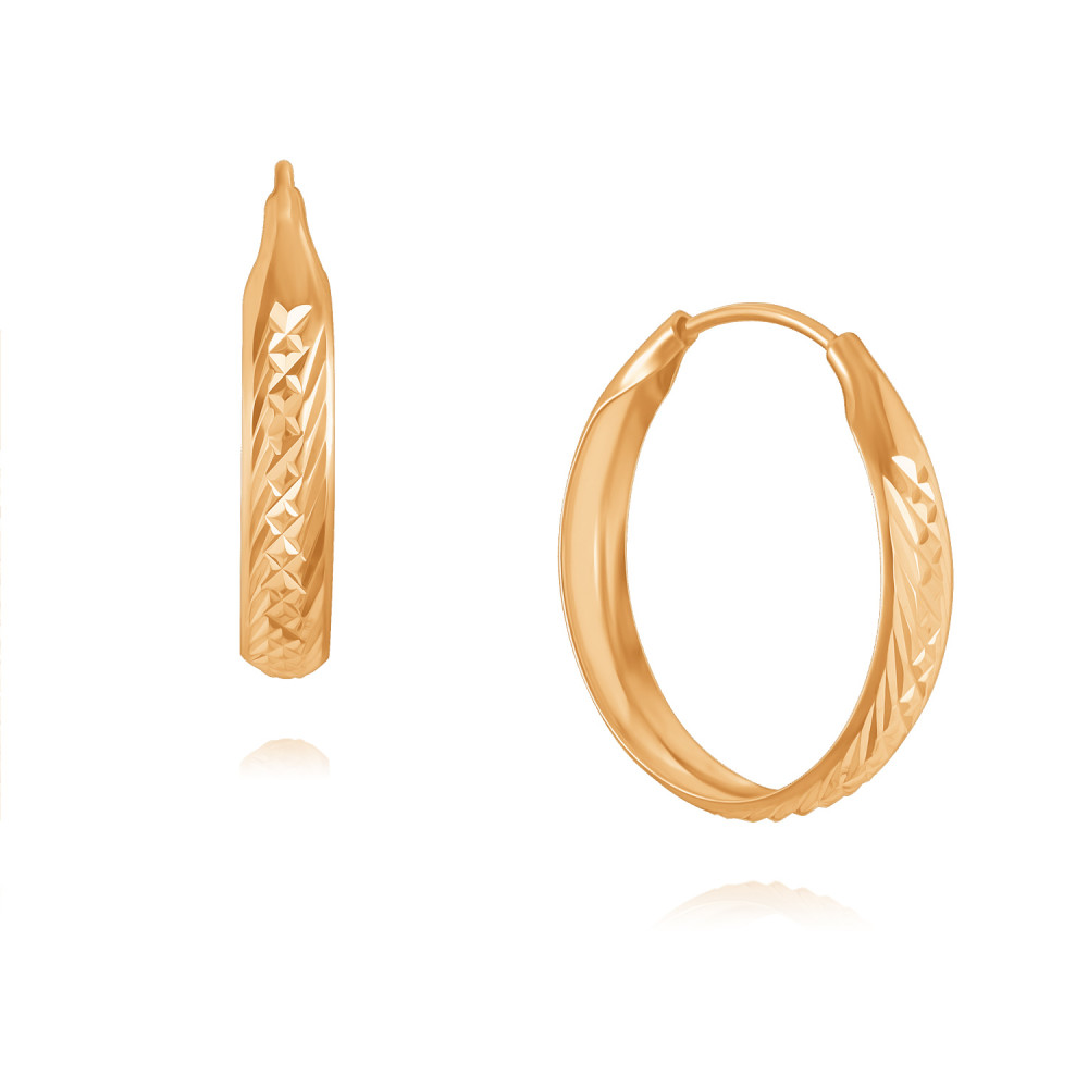 

Серьги конго из золота AdamaS 22038849/02-А507-01, без вставки, 22038849/02-А507-01