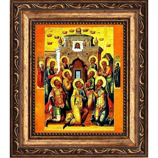 

Икона девяти Святых Кизических мучеников.