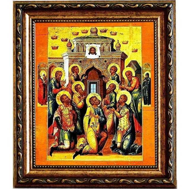 

Икона девяти Святых Кизических мучеников.