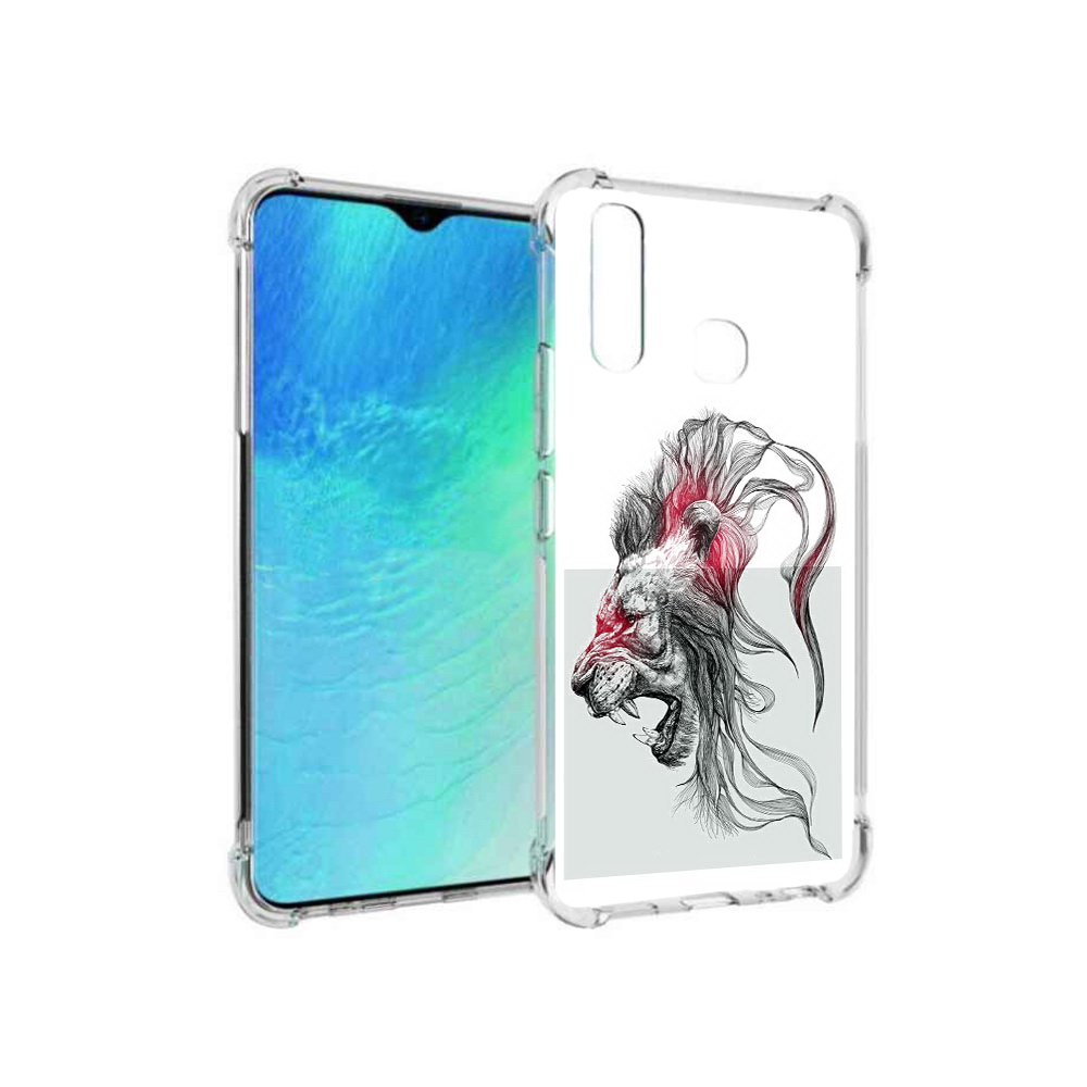 

Чехол MyPads Tocco для Vivo Y19 разъяренный лев (PT140444.419.576), Прозрачный, Tocco