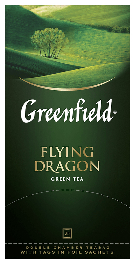 

Чай зеленый Greenfield Flying Dragon в пакетиках 2 г х 25 шт 4 упаковки