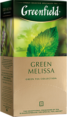 Чай зеленый Greenfield Green Melissa в пакетиках 1,5 г х 25 шт