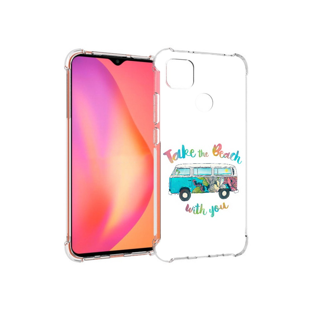 

Чехол MyPads Tocco для Xiaomi Redmi 9C Хиппи автобус (PT152115.265.190), Прозрачный, Tocco