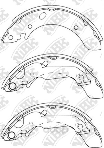 

Тормозные колодки NiBK барабанные FN11158