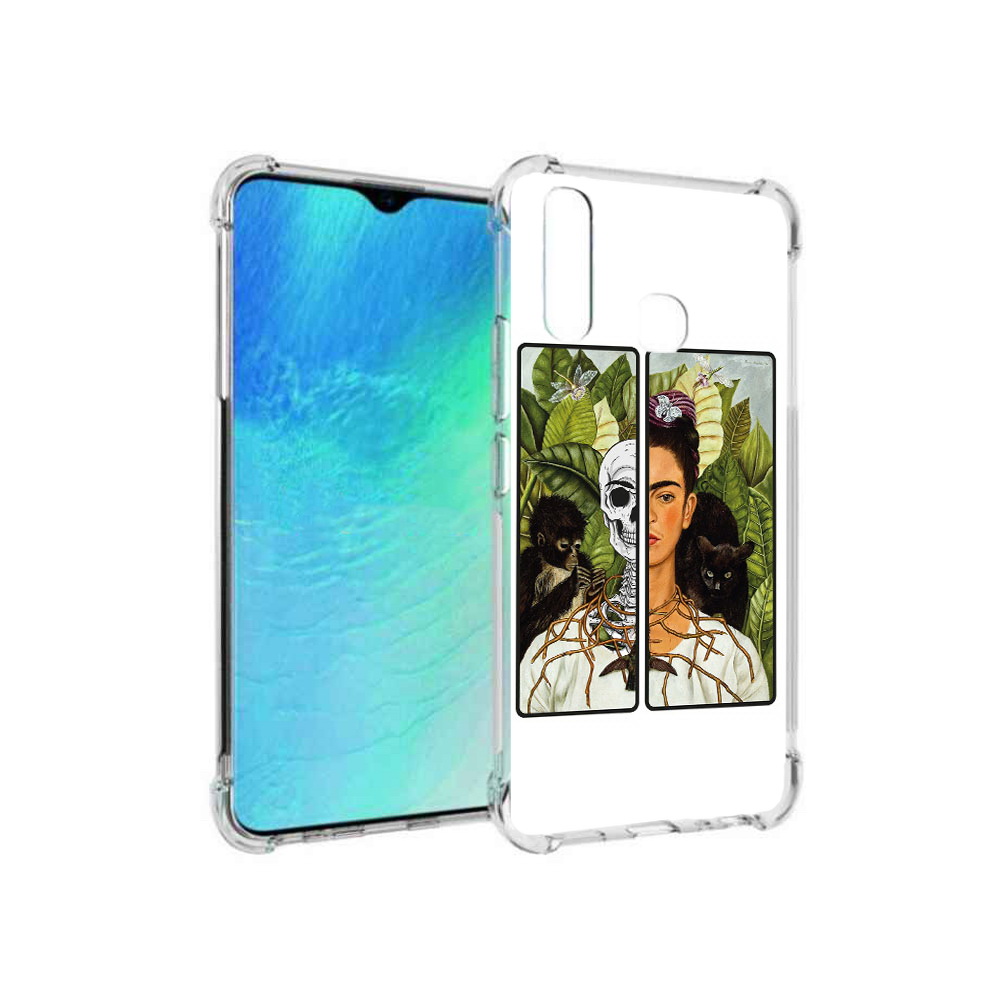 

Чехол MyPads Tocco для Vivo Y19 сдвоенная картинка девушка скелет (PT140444.419.595), Прозрачный, Tocco