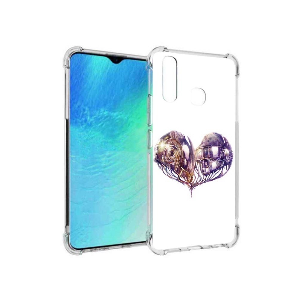 

Чехол MyPads Tocco для Vivo Y19 сердце абстракция (PT140444.419.596), Прозрачный, Tocco