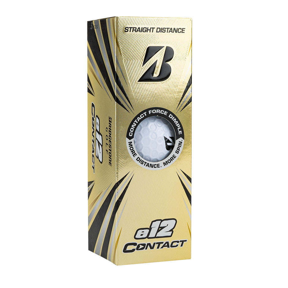 

Мяч для гольфа Bridgestone e12 Contact White, арт. BGB1CWX, 3 шт/уп, белый