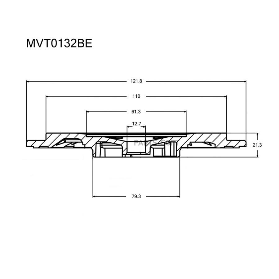

Задняя пластина турбокомпрессора Krauf mvt0132be