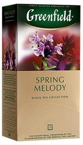 

Чай черный байховый Greenfield Spring Melody в пакетиках 1,5 г х 25 шт
