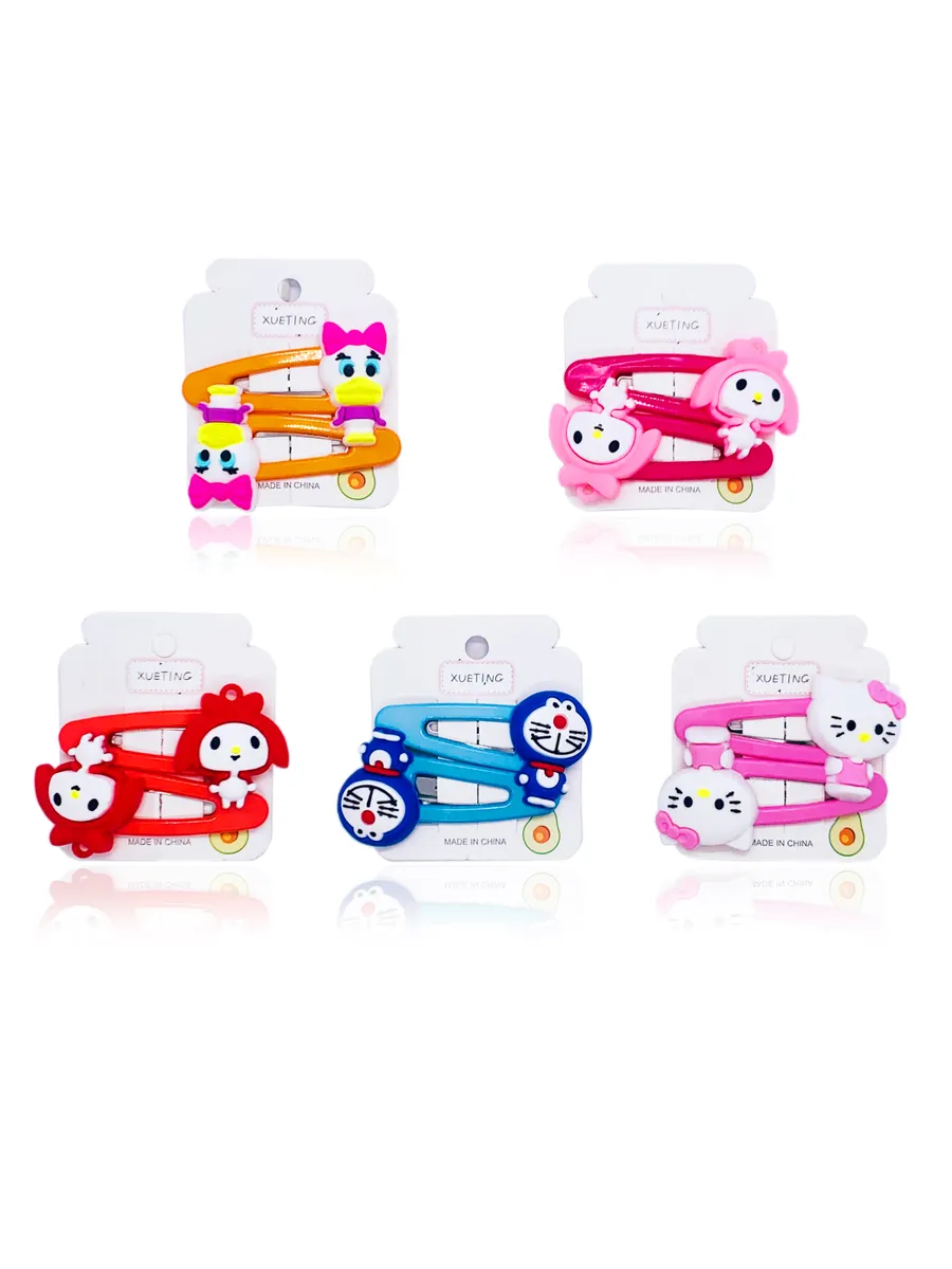 

Заколка для волос Мультяшки 5шт. RoyalDiamond_0652, Разноцветный