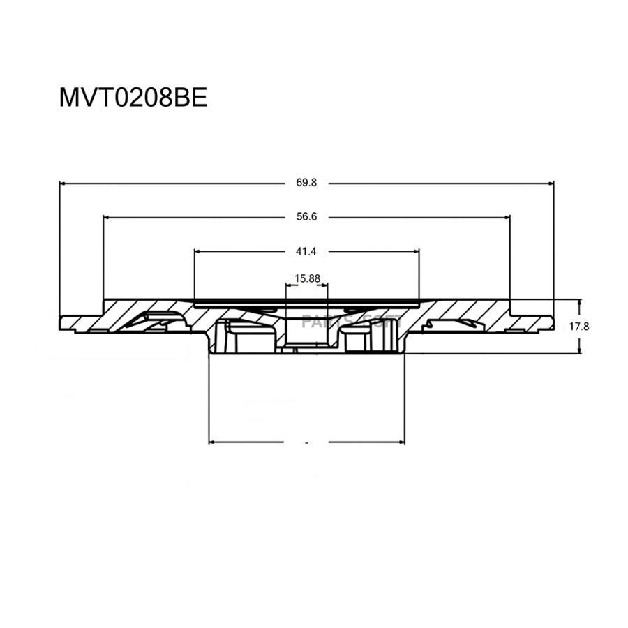 

Задняя пластина турбокомпрессора Krauf mvt0208be