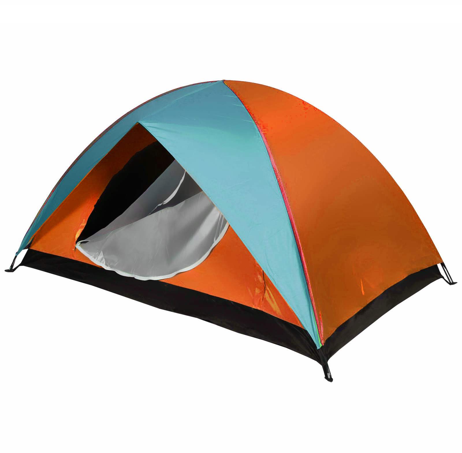 фото Палатка туристическая десна-2 двухслойная, 200*150*110 см, цвет сине-оранжевый турист мастер