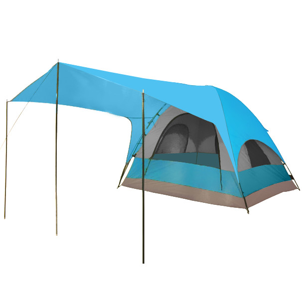 фото Палатка кемпинговая ижора-3 двухслойная, (200+230)*230*180 см турист мастер