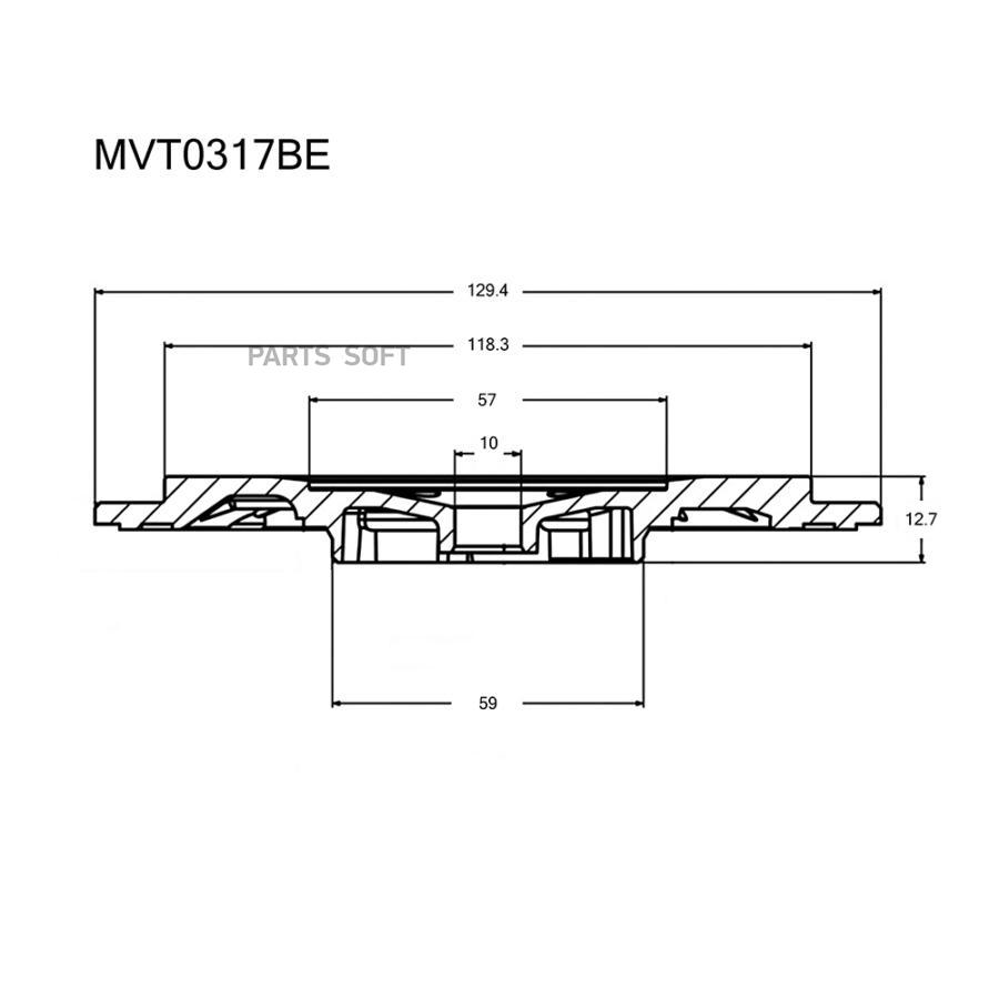 

Задняя пластина турбокомпрессора Krauf mvt0317be