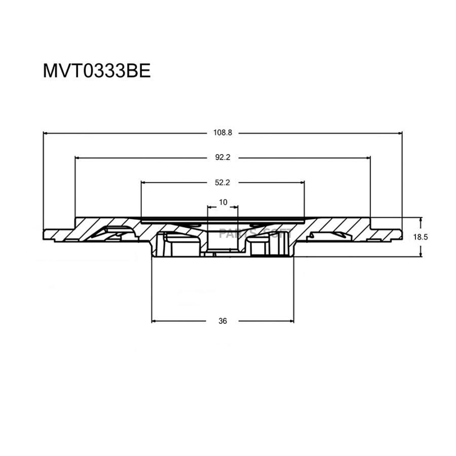 

Задняя пластина турбокомпрессора Krauf mvt0333be