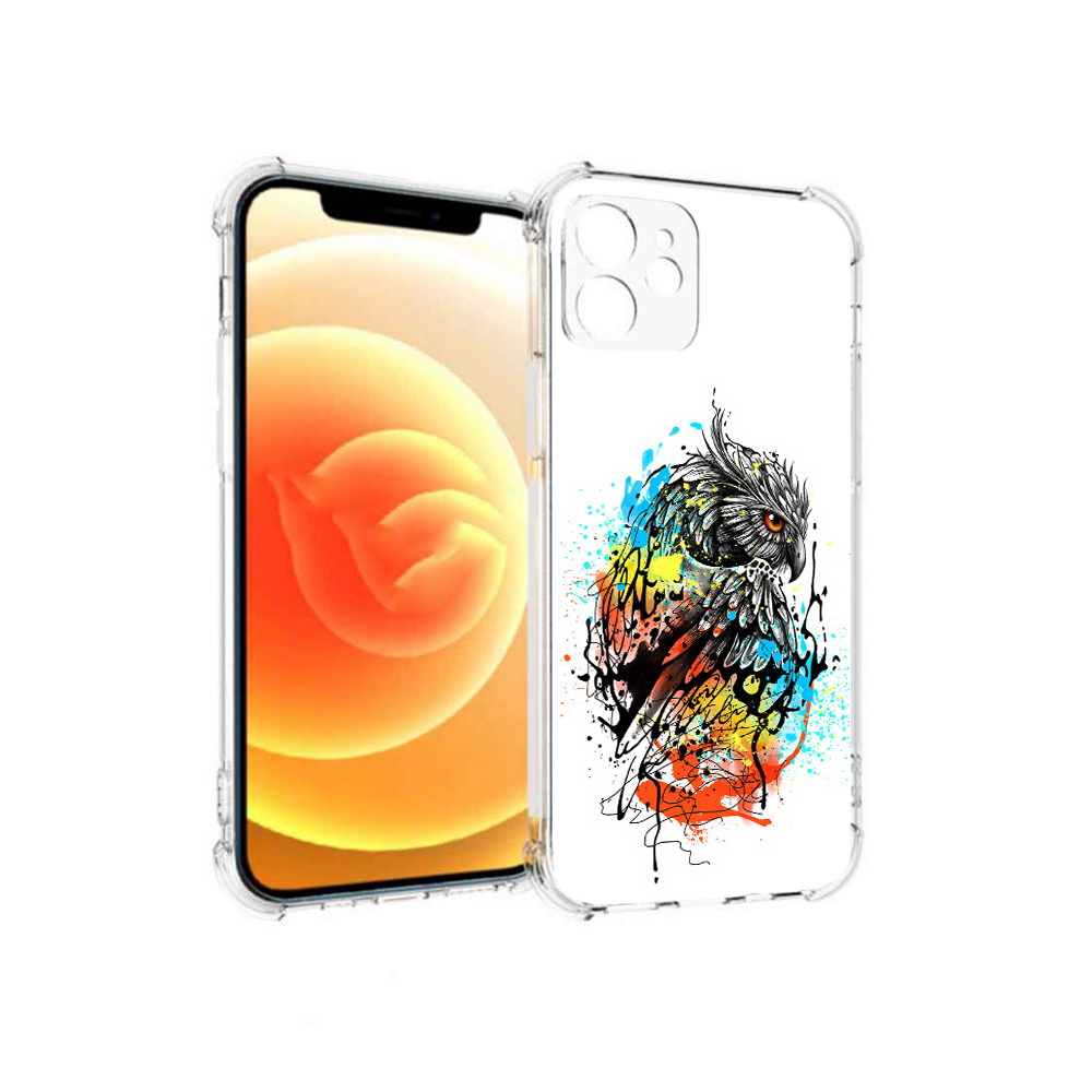 

Чехол MyPads Tocco для Apple iPhone 12 Творческая сова (PT157543.607.170), Прозрачный, Tocco