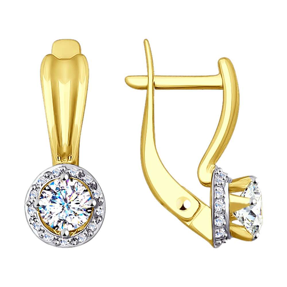 

Серьги из золота SOKOLOV 027931-2, фианит, 027931-2