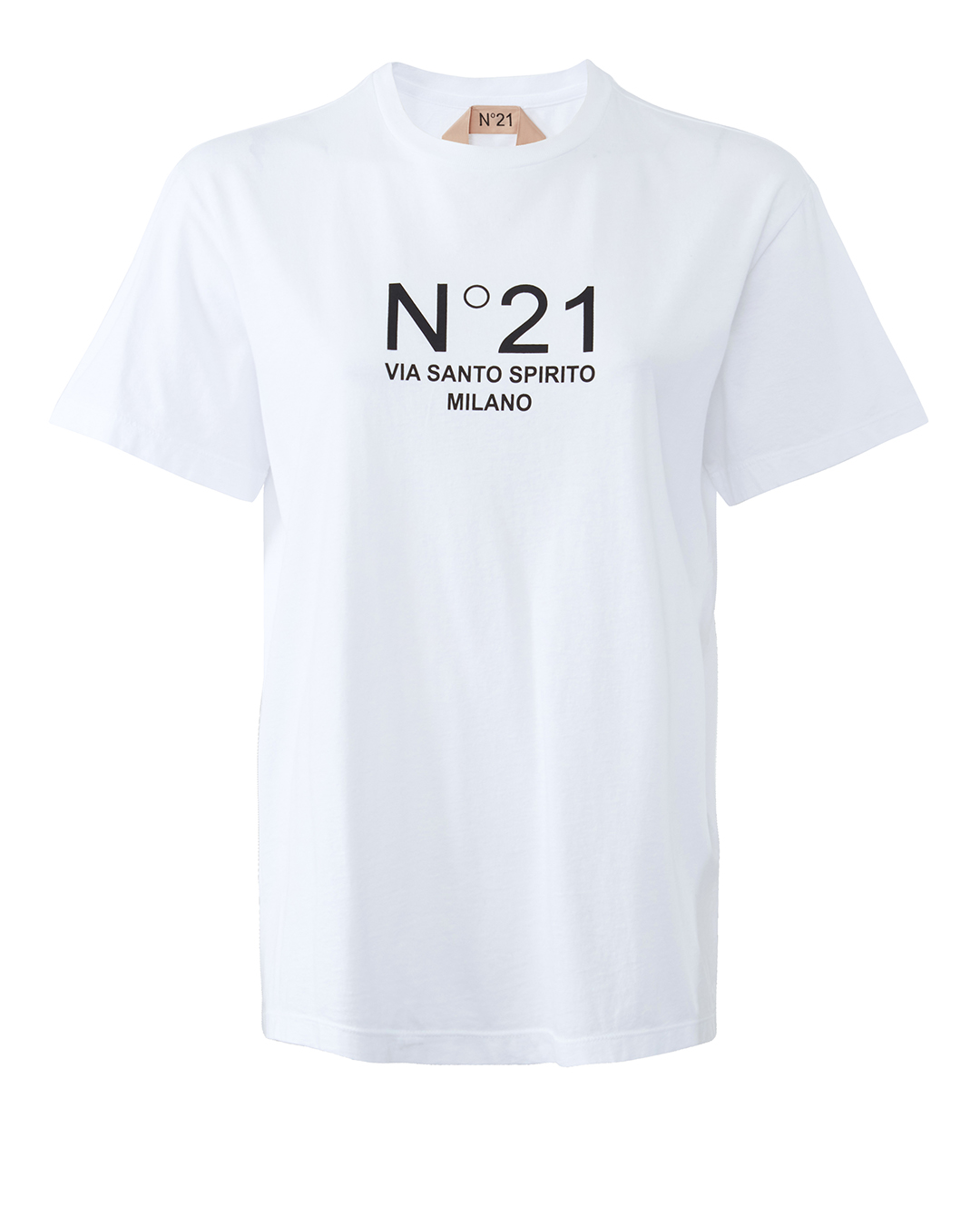 

хлопковая футболка № 21 N2MF051.2023 42 белый, N2MF051.2023