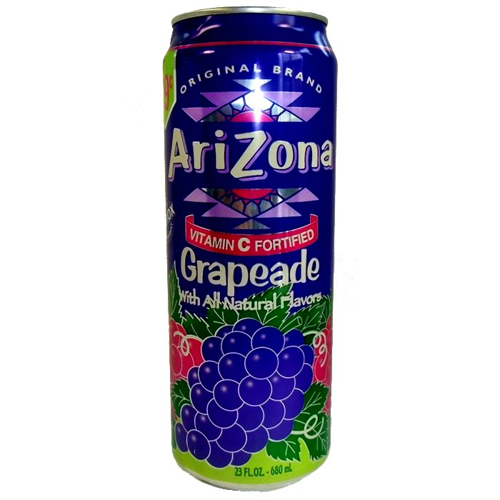 Напиток Arizona  Виноград негазированный 680мл уп 6шт